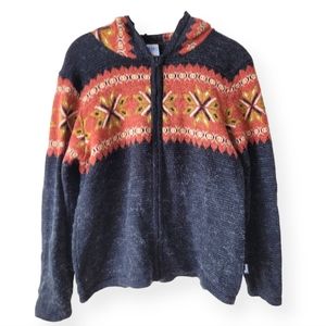 SMOC Chilean Brushed Knit Zip Up Hoodie